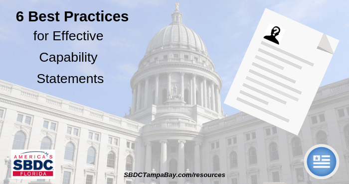 6 Best Practices for Effective Capability Statements