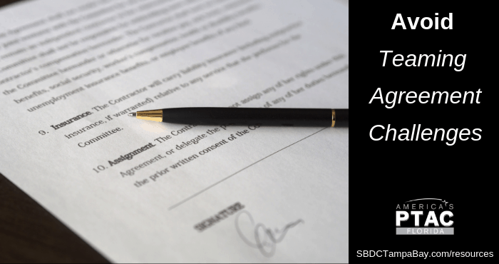 Tips to Avoid Teaming Agreement Challenges