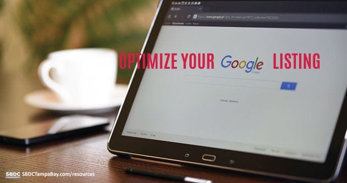 Optimizing Your Google Listing
