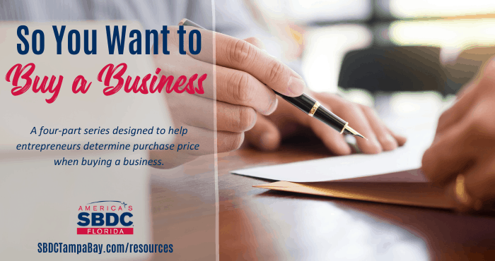 So You Want to Buy a Business